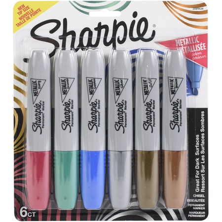 SHARPIE ASST G-SHARPIE METALLIC MKR, 6PK NM-635617